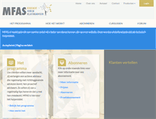 Tablet Screenshot of mfas.nl